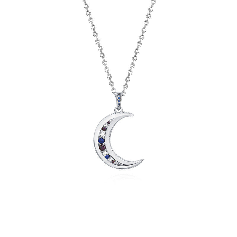 Moon-Pendant 925 Sterling Silver Necklace – Timeless Modest Jewelry