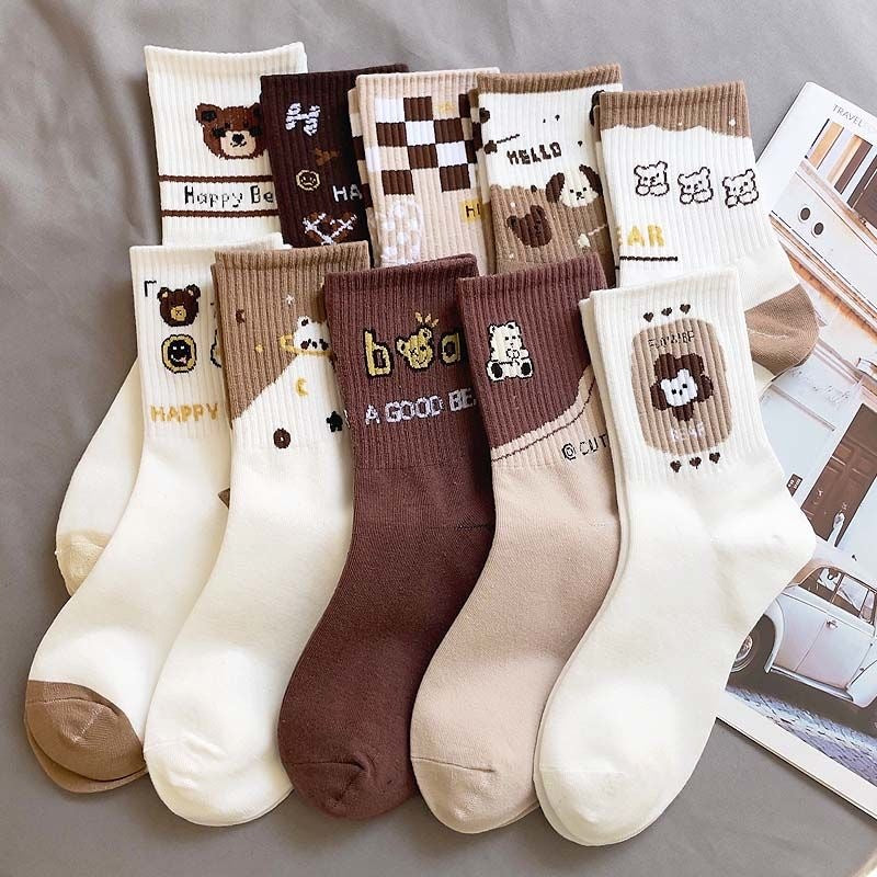 Cute Long Sweat-Absorbent Socks – Everyday Cozy Essential