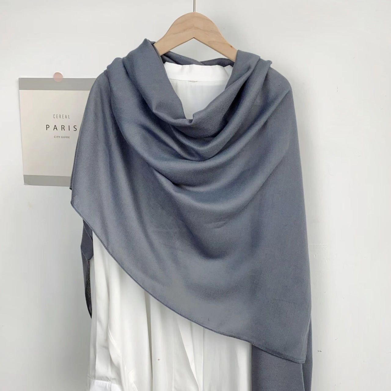 Monochrome Long Scarf – Warm Casual Shawl Wrap