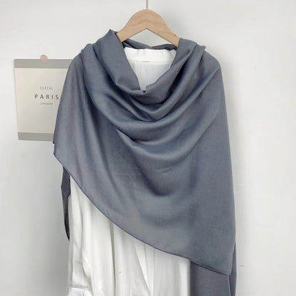 Monochrome Long Scarf – Warm Casual Shawl Wrap