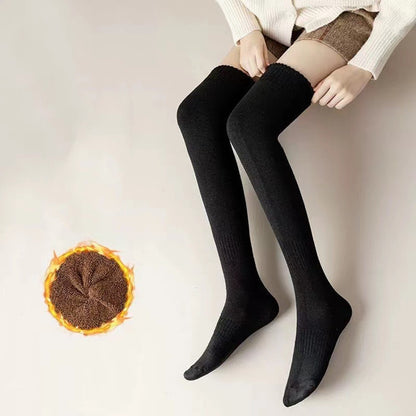 Over-the-Knee Thick Terry Socks – Cozy Winter Essentials