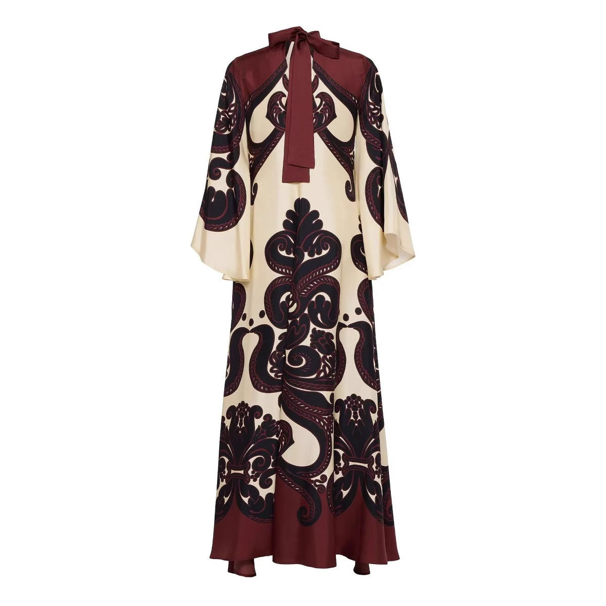 Flowing Ethnic Muslim Dress – Embroidered & Modest Chic