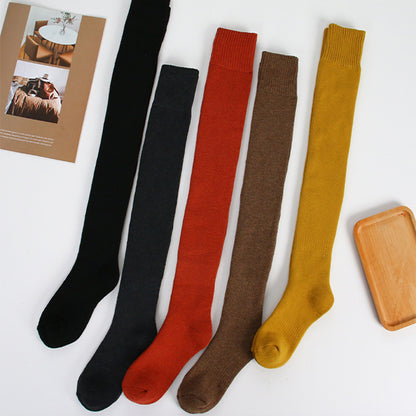 Over-the-Knee Thick Terry Socks – Cozy Winter Essentials