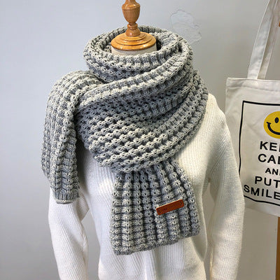 Thick Woolen Scarf – Simple Warm Winter Wrap