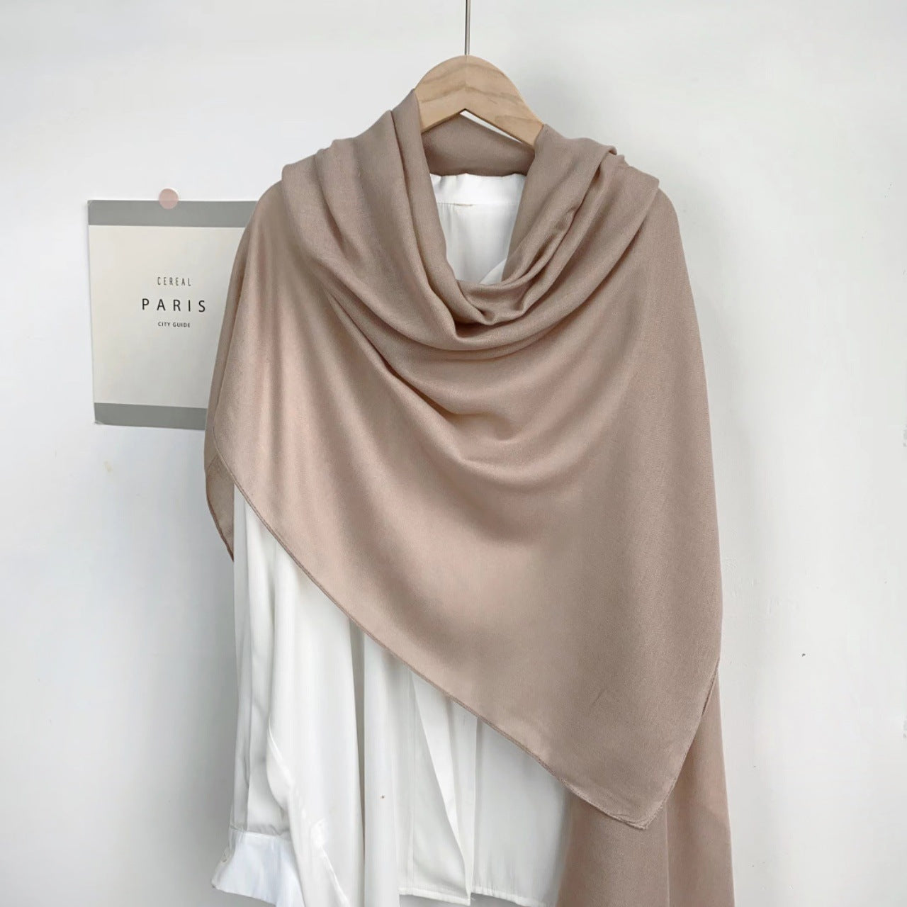Monochrome Long Scarf – Warm Casual Shawl Wrap