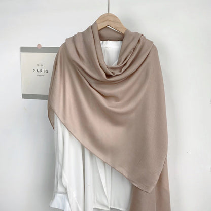 Monochrome Long Scarf – Warm Casual Shawl Wrap