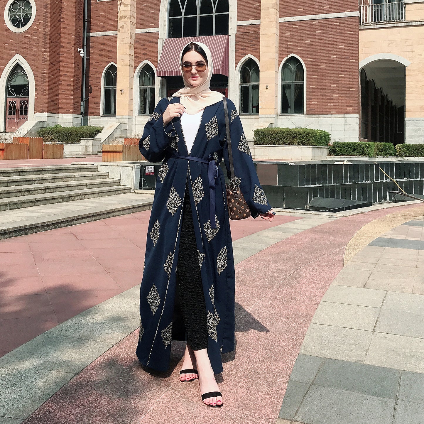 Strappy Vintage Embroidered Cardigan/Coat – Chic & Covered