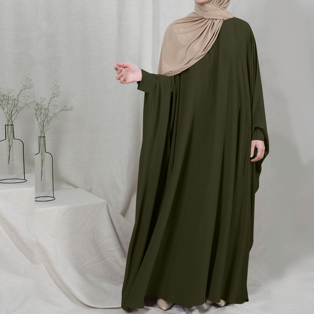 Elegant Hooded Jilbab-Style Gown – Full Cover & Grace