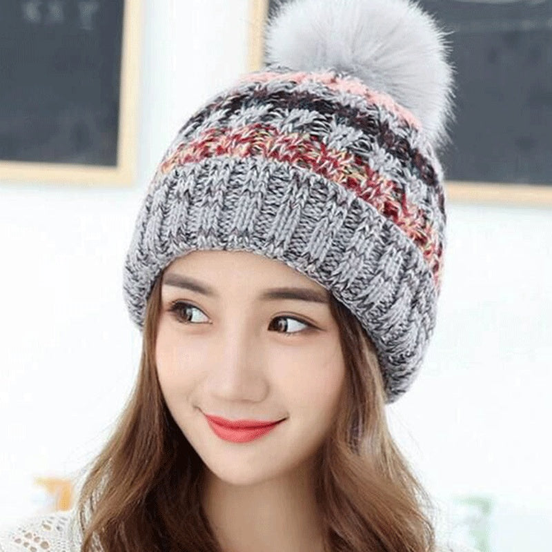 Women’s Warm Winter Cap – Cozy Solid Colour Headwear