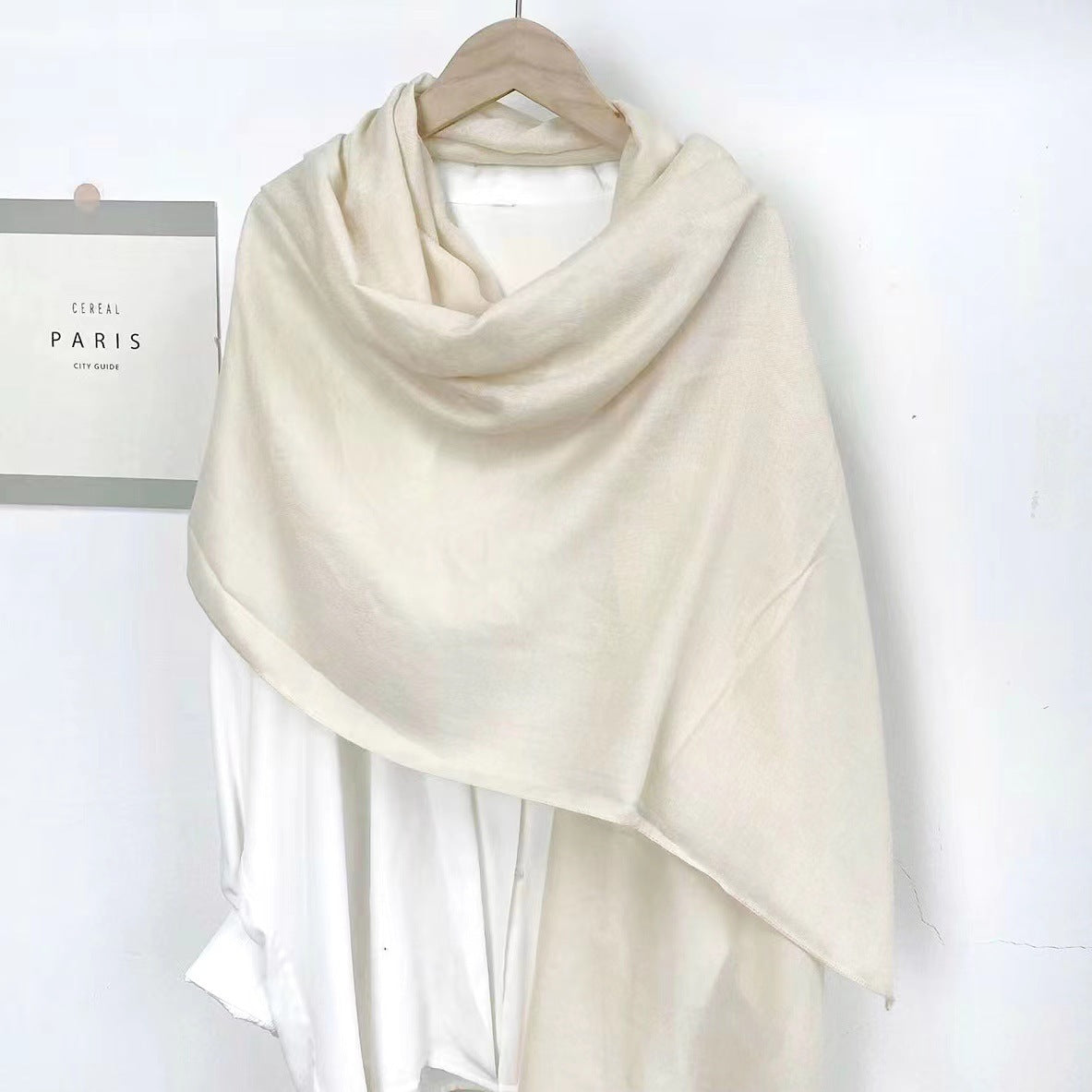 Monochrome Long Scarf – Warm Casual Shawl Wrap