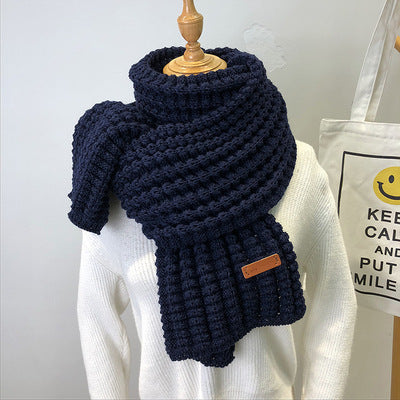 Thick Woolen Scarf – Simple Warm Winter Wrap