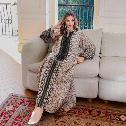 Elegant Modest Robe Dress – Middle-East Coverage & Style