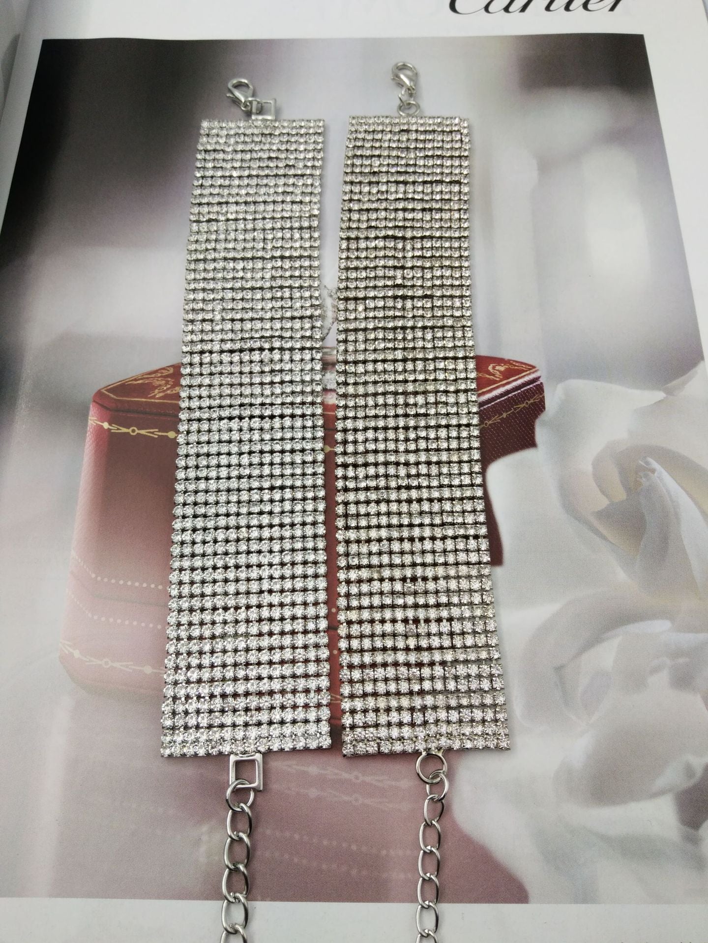 Square Diamond Anklet – Elegant Foot Accessory