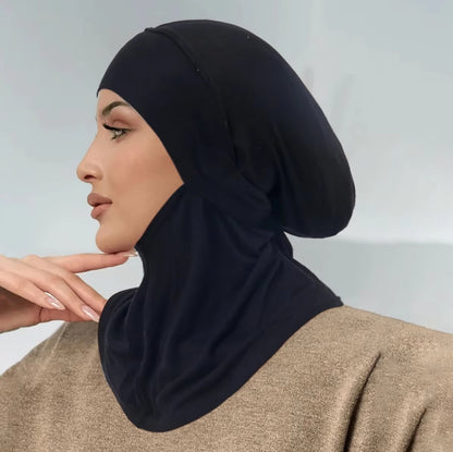 Solid-Colour Bandage Wrap Tam Hat – Soft Head-Covering