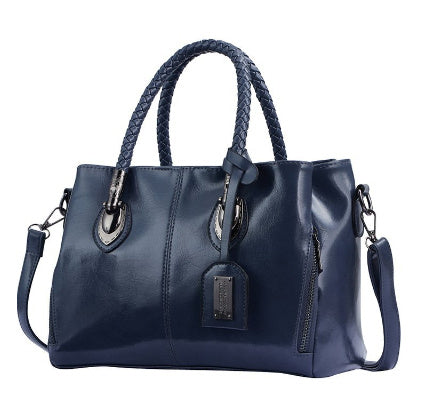 Oil-Wax Leather Luxury Handbag – Timeless & Modest Elegance