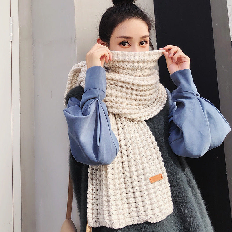 Thick Woolen Scarf – Simple Warm Winter Wrap