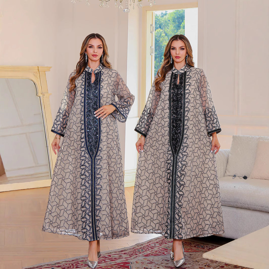 Elegant Modest Robe Dress – Middle-East Coverage & Style
