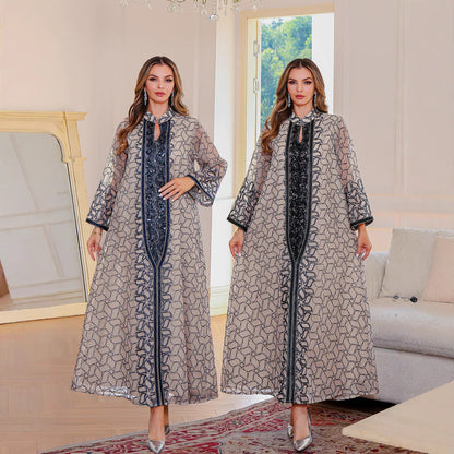 Elegant Modest Robe Dress – Middle-East Coverage & Style