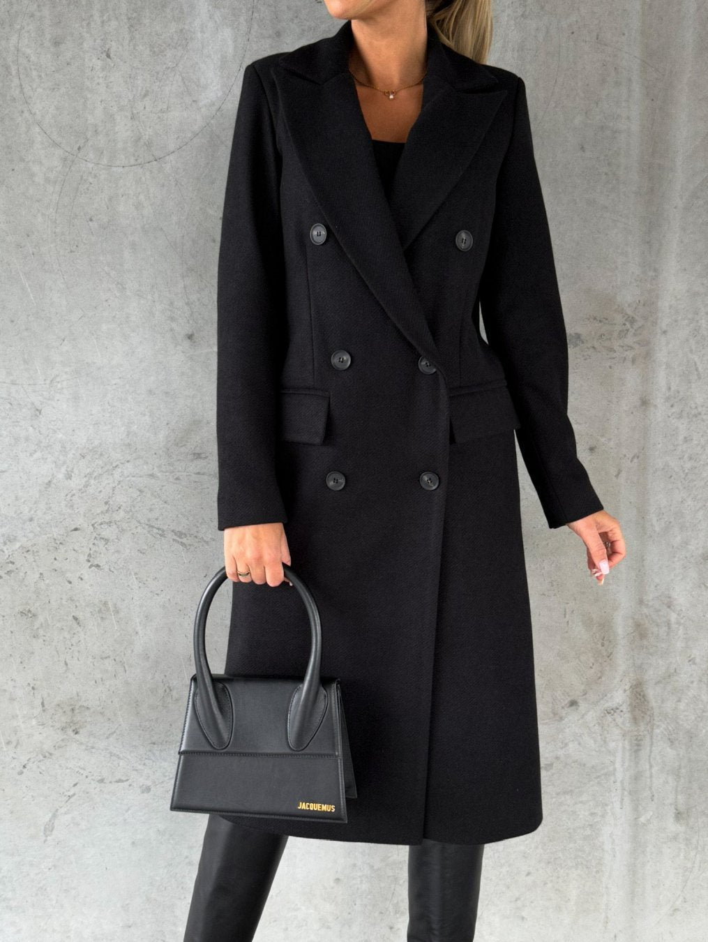 Fashion Casual Woolen Coat – Chic Modest Outerwear