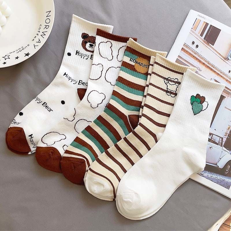 Cute Long Sweat-Absorbent Socks – Everyday Cozy Essential