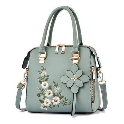 Floral Embroidered Shoulder Messenger Bag – Feminine & Fun
