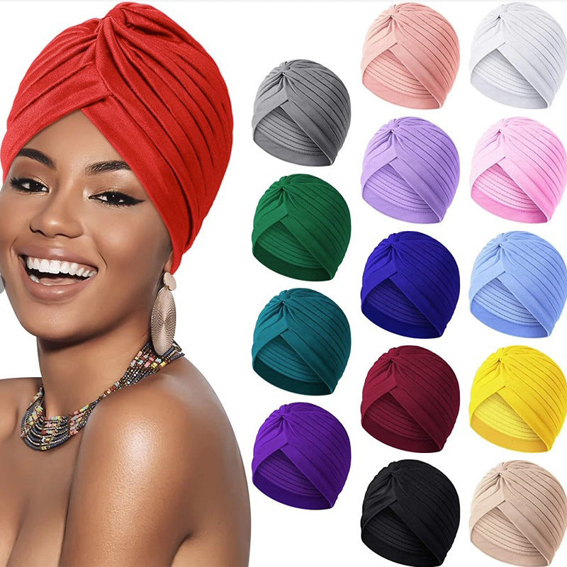Women’s Turban Headscarf Cap – Watermelon Colour Ethnic Style