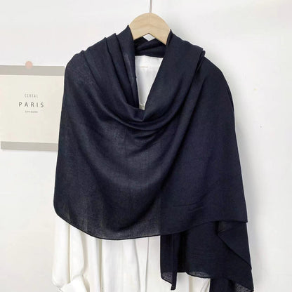 Monochrome Long Scarf – Warm Casual Shawl Wrap