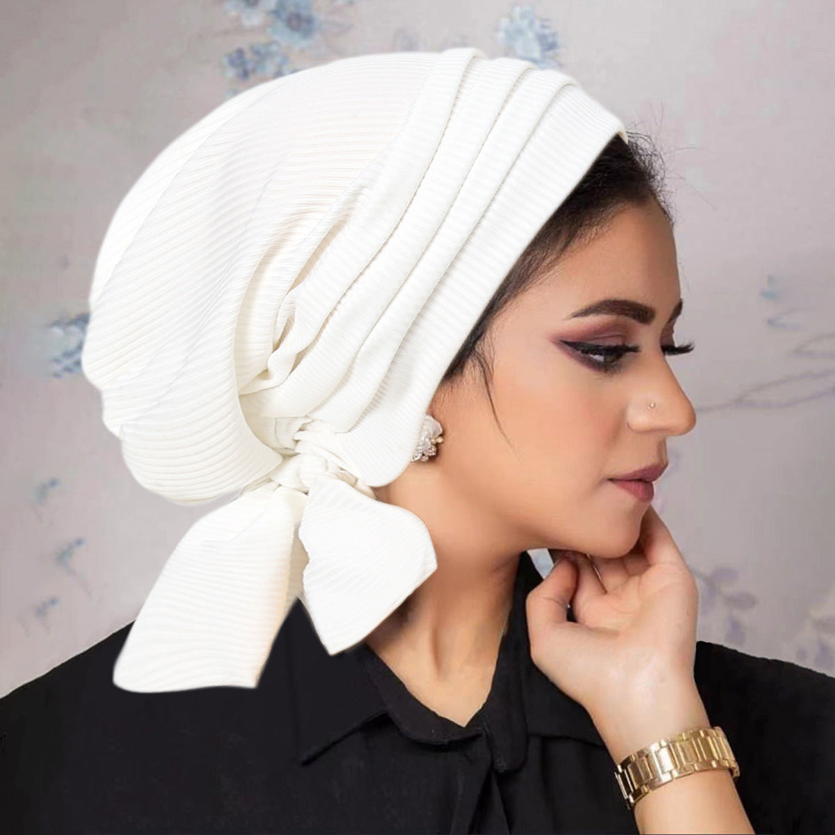 Solid Colour Thread Long-Tail Tam Hat – Modest Headwear
