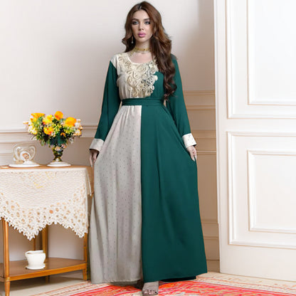 Flowing Tunic Robe Dress with Embroidery – Modesty Meets Style
