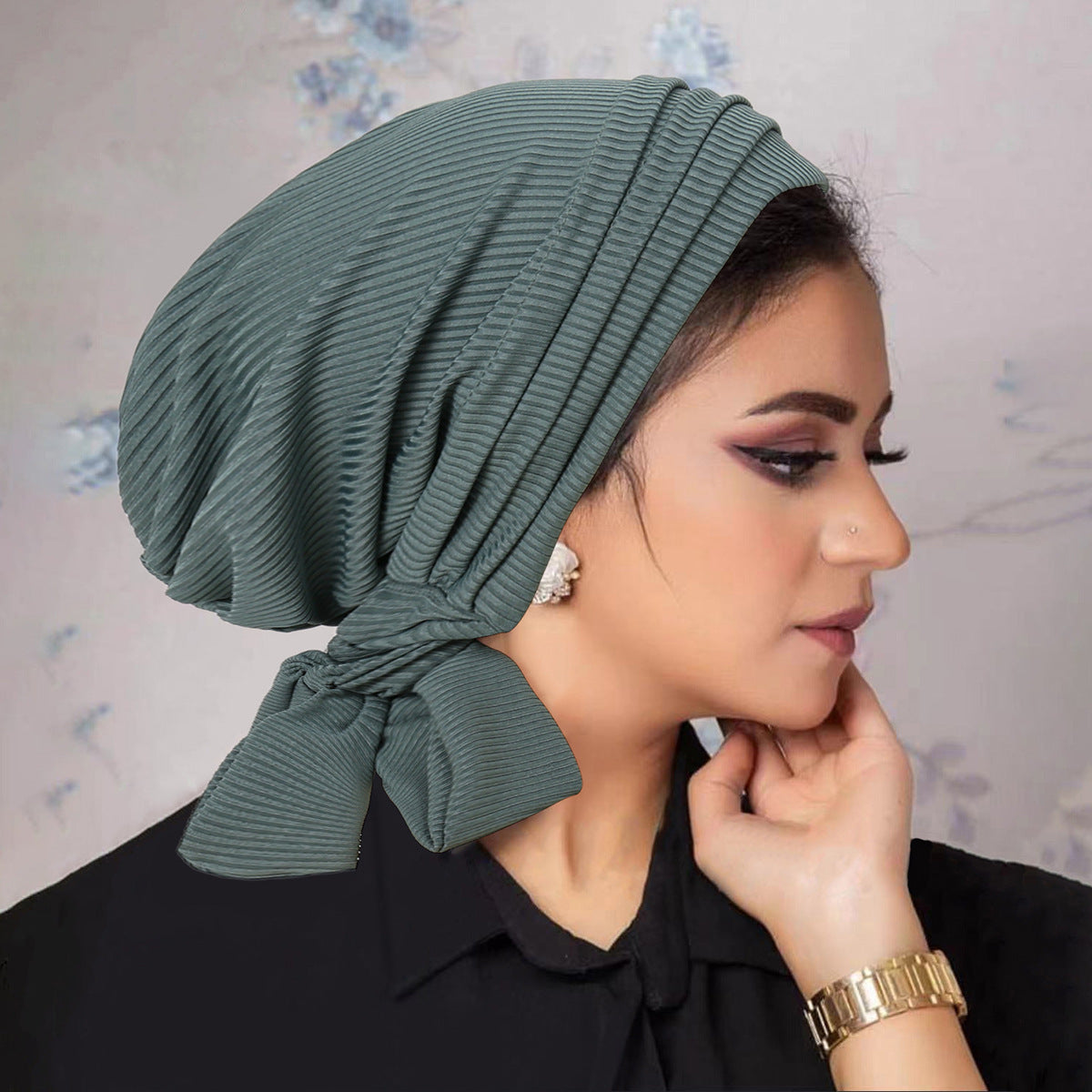 Solid Colour Thread Long-Tail Tam Hat – Modest Headwear
