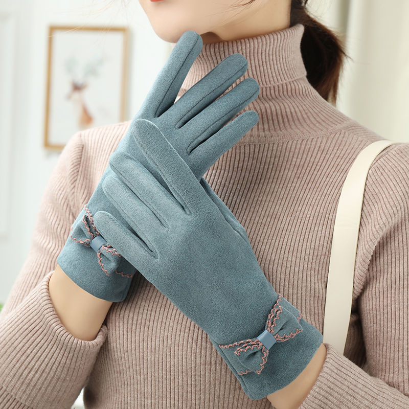 Women’s Fleece Winter Gloves – Soft Warm Fashion Hands