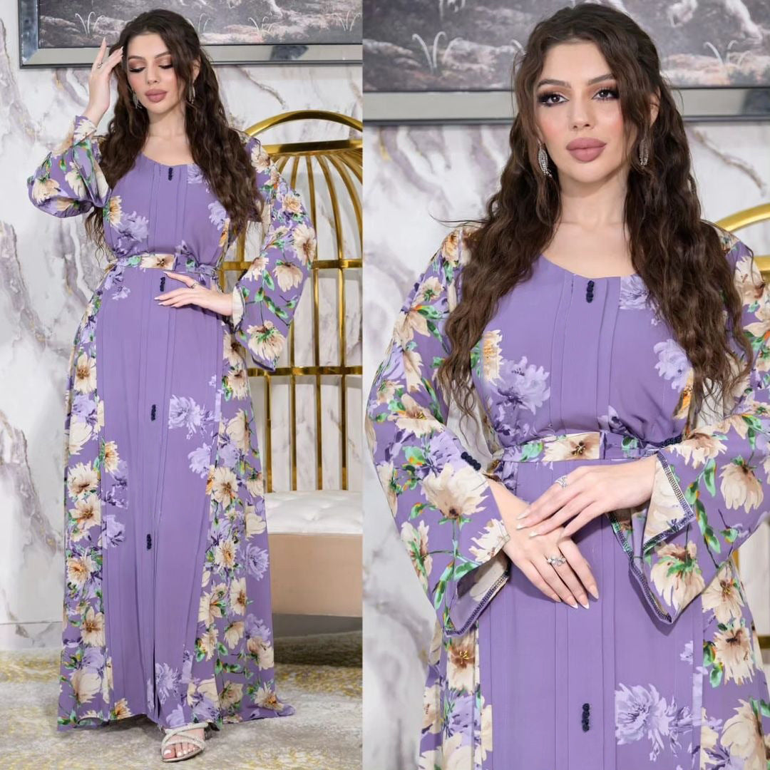 Flowing Print Maxi Dress – Stylish Modest Wear for Women