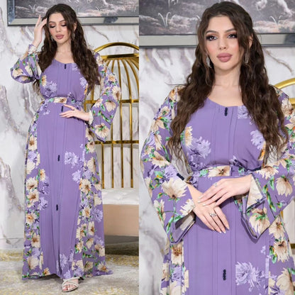 Flowing Print Maxi Dress – Stylish Modest Wear for Women