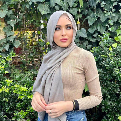 Monochrome Long Scarf – Warm Casual Shawl Wrap