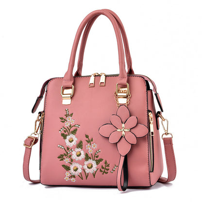 Floral Embroidered Shoulder Messenger Bag – Feminine & Fun