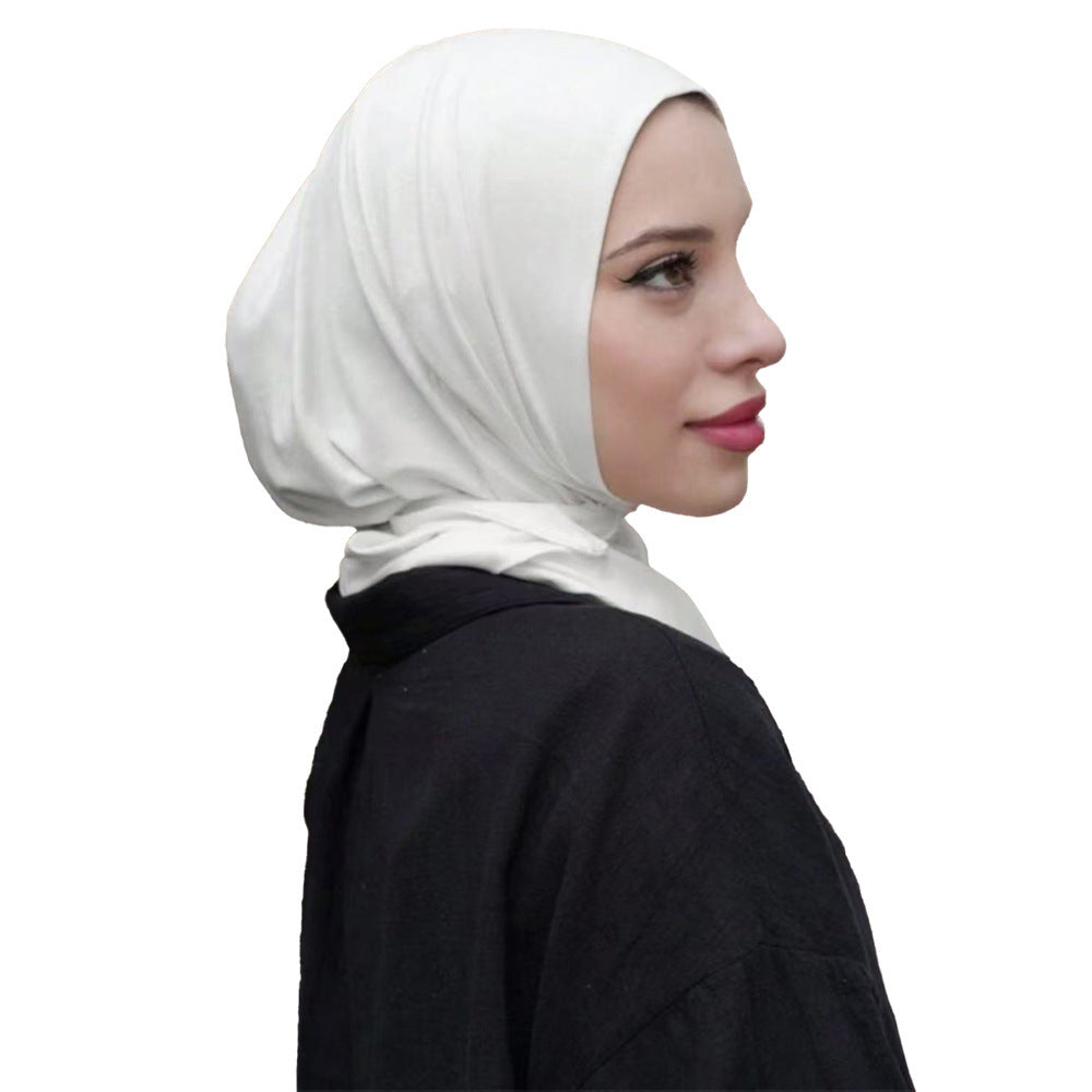 Convenient Strap Headscarf & Scarf Suit – Solid Colour