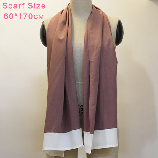 Premium Solid Hijab Scarf – Soft Luxe Finish