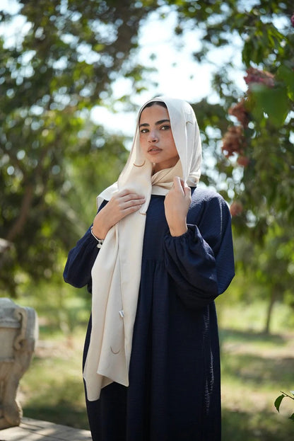 Elegant Satin Printed Hijab Shawl – Chic and Modest