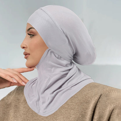 Solid-Colour Bandage Wrap Tam Hat – Soft Head-Covering