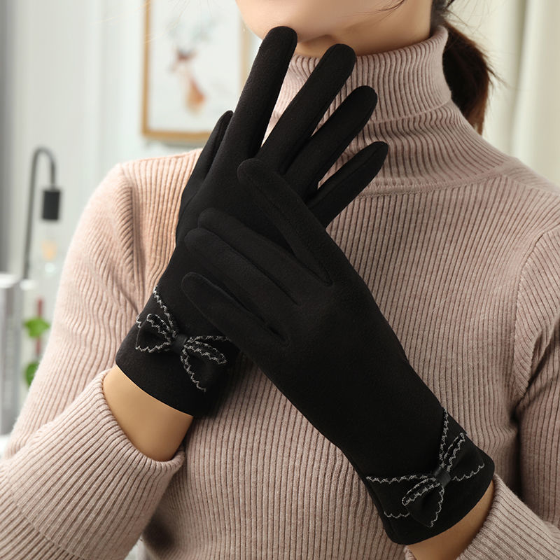 Women’s Fleece Winter Gloves – Soft Warm Fashion Hands