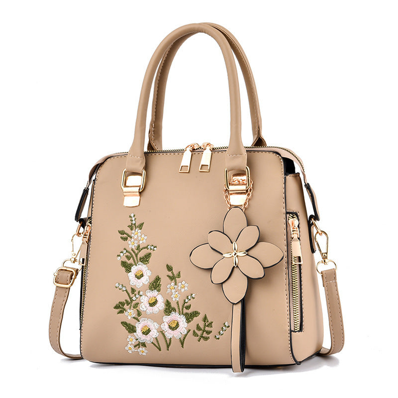 Floral Embroidered Shoulder Messenger Bag – Feminine & Fun