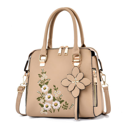 Floral Embroidered Shoulder Messenger Bag – Feminine & Fun