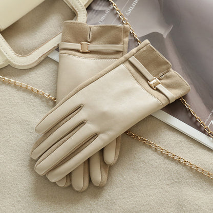 Women’s Winter Suede Gloves – Warm & Stylish