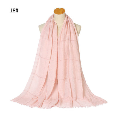 Sparkle Crinkle Cotton Turban Hijab – Sequins & Lace