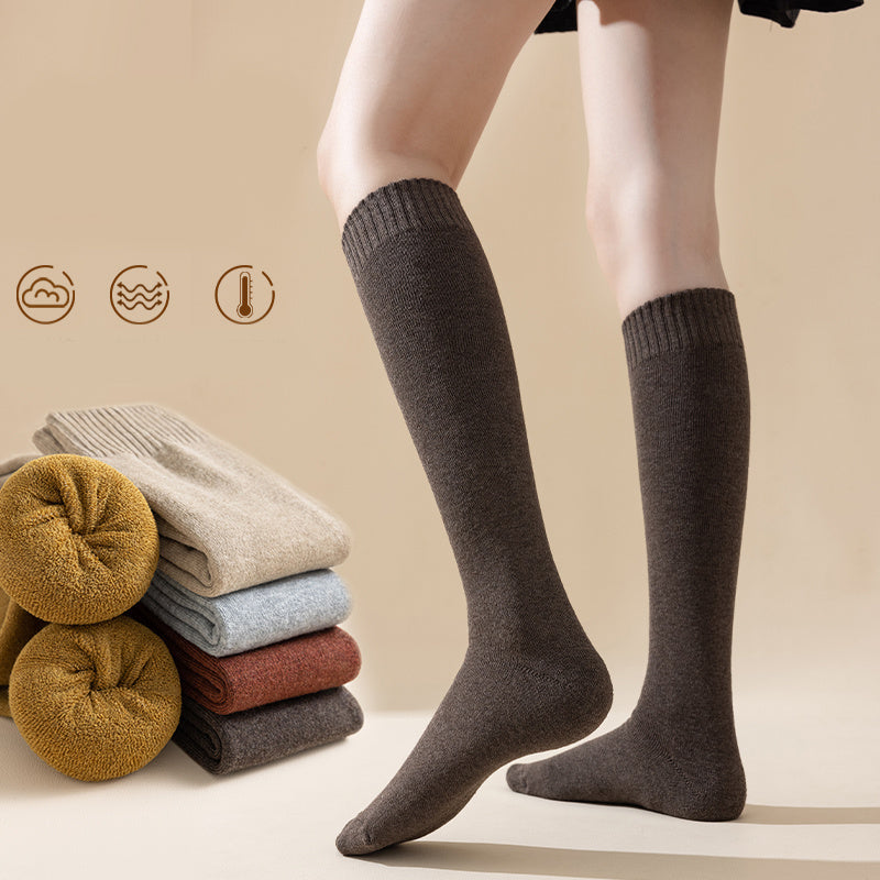 Over-the-Knee Thick Terry Socks – Cozy Winter Essentials
