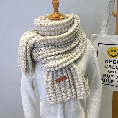 Thick Woolen Scarf – Simple Warm Winter Wrap