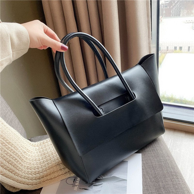 Retro Chic Large-Capacity Tote — Your Everyday Stylish Shoulder Bag