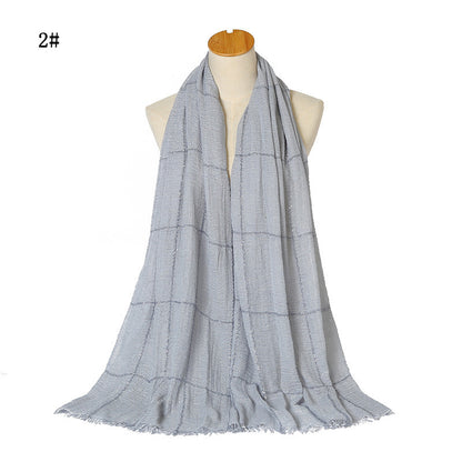 Sparkle Crinkle Cotton Turban Hijab – Sequins & Lace