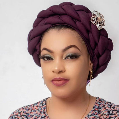 Woven African Style Hat & Accessory Toque – Colourful Modest Wrap