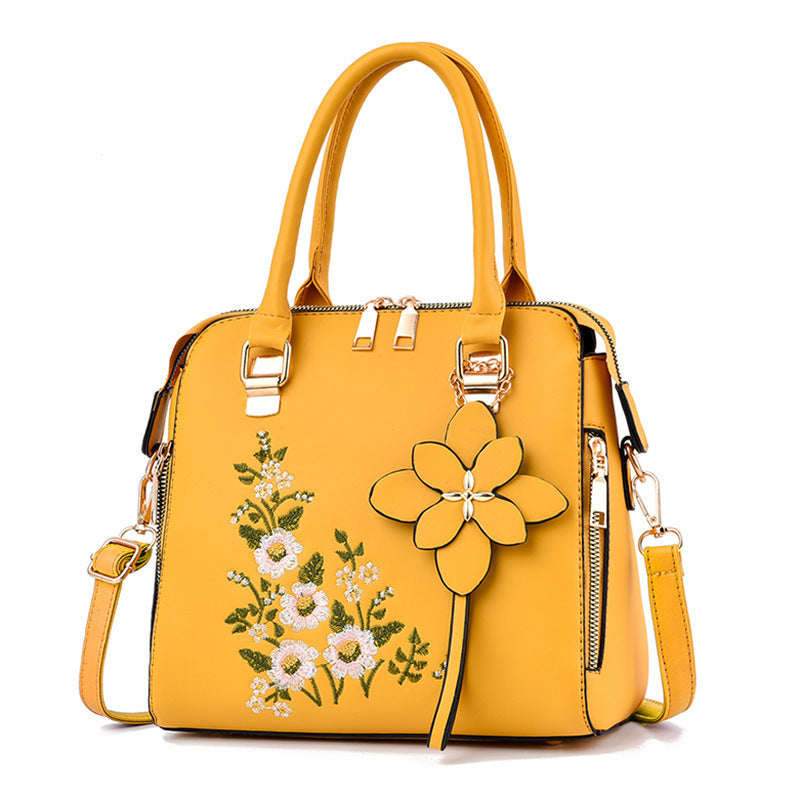 Floral Embroidered Shoulder Messenger Bag – Feminine & Fun